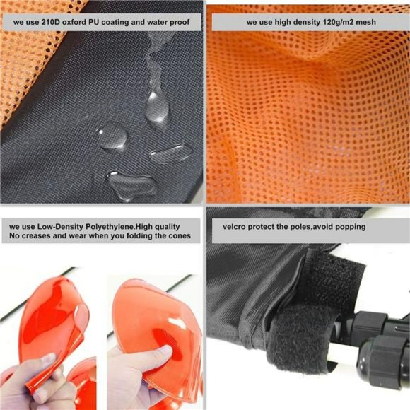 Pop up Soccer Net Soccer Goal for Kid Portable with 8 Field Marker Cones - Picture 5 of 6